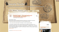 Desktop Screenshot of istorieveche.ro