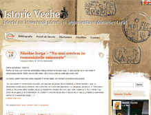 Tablet Screenshot of istorieveche.ro
